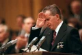 nicolae ceausescu 20 noiembrie 1989 foto GERARD FOUET / AFP