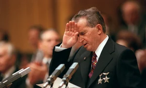 nicolae ceausescu 20 noiembrie 1989 foto GERARD FOUET / AFP