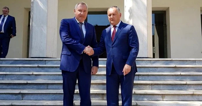 Dmitrii Rogozin si Igor Dodon foto Dmitry ROgozin via facebook