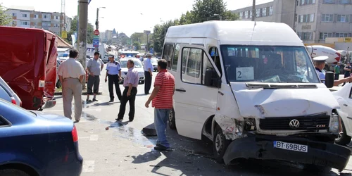 Cinci pasageri au ajuns la spital 