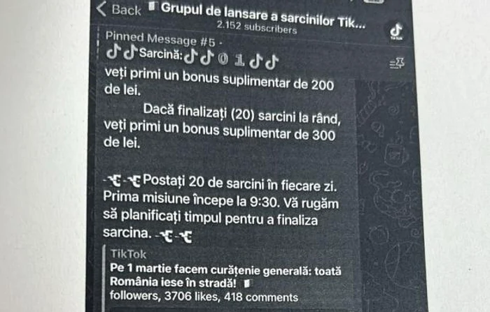 Mesajele primite de bărbat FOTO: Antena 3