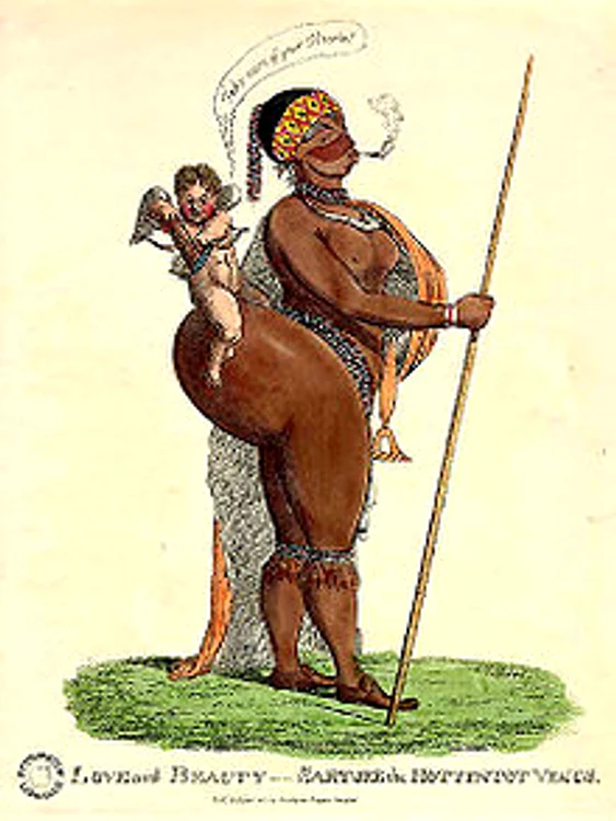 Saartjie Baartman din Namaqua, caricatură