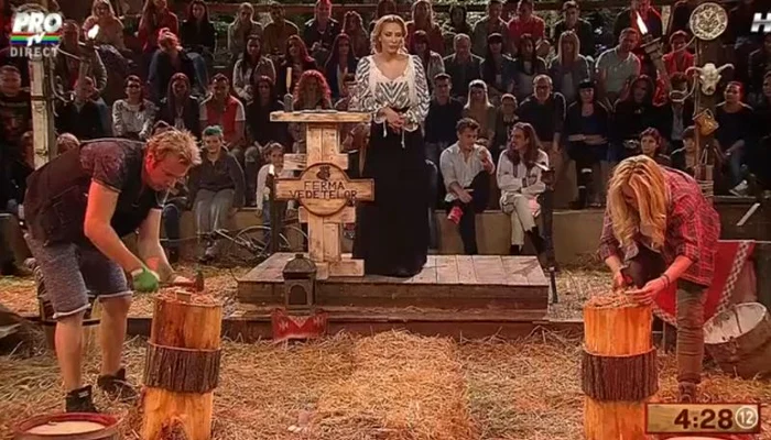 
    Vica Blochina l-a învins în cea de-a doua semifinală pe Dan Helciugfoto: captură Pro Tv  