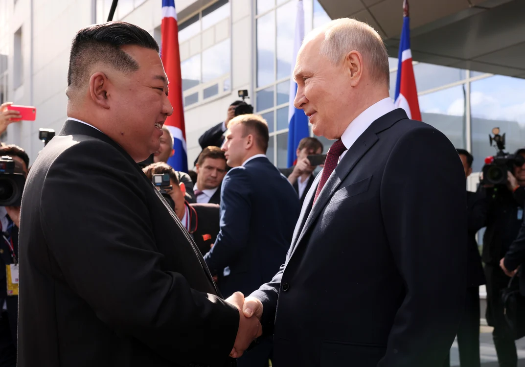 Kim Jong-un și Vladimir Putin/FOTO: Profimedia