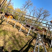 Pista de bob spectaculoasă într-o pădure din Galați FOTO: CJ Galați