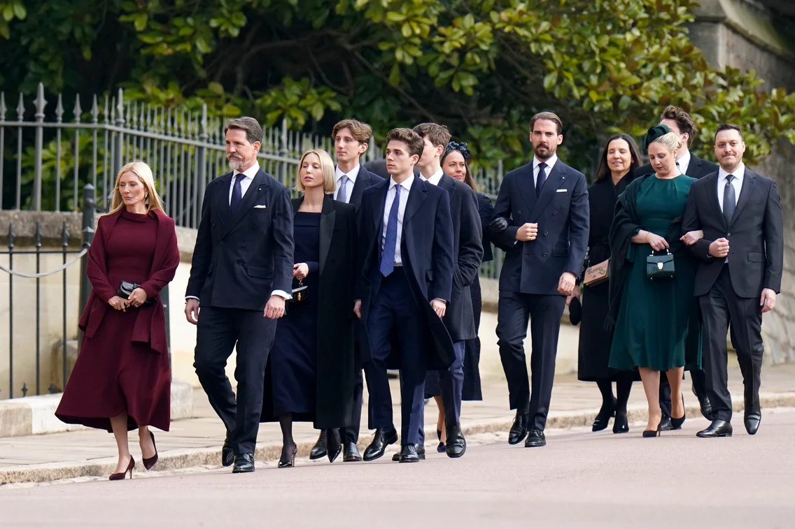 Familia Regală a Greciei la comemorarea Regelui Constantin de la Londra. FOTO: Getty Images