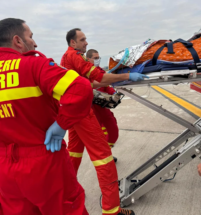 Pacientul a ajuns la Spitalul din Austria 