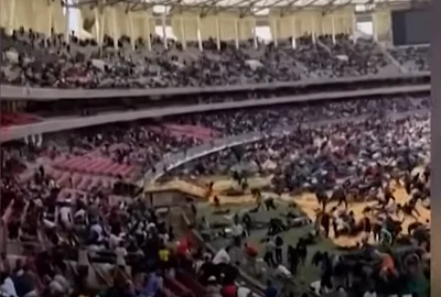 sustinatori Ondinga, gaze lacrimogene haos stadion Kenia captura New York Post png