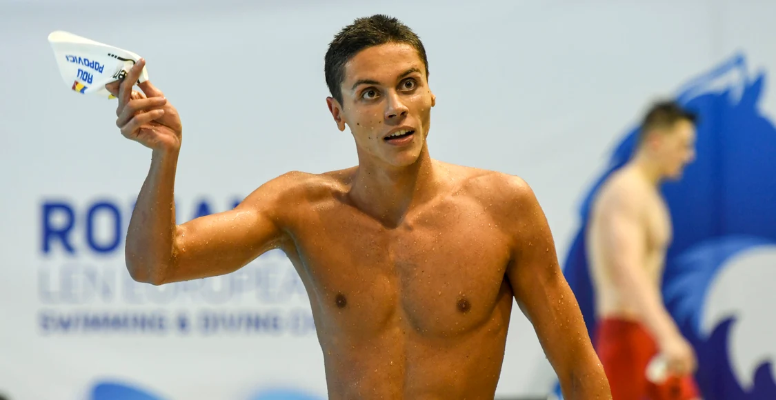 David Popovici, un fenomen al înotului. Foto Getty images 