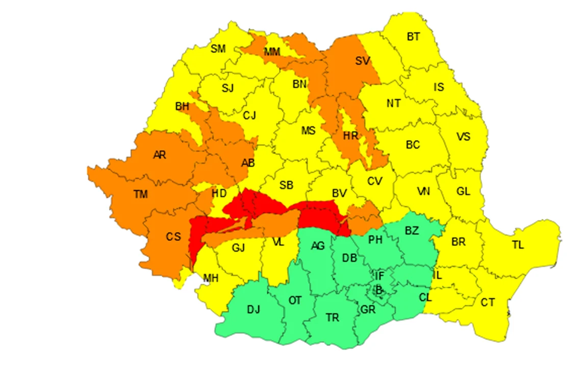 Hartă ANM