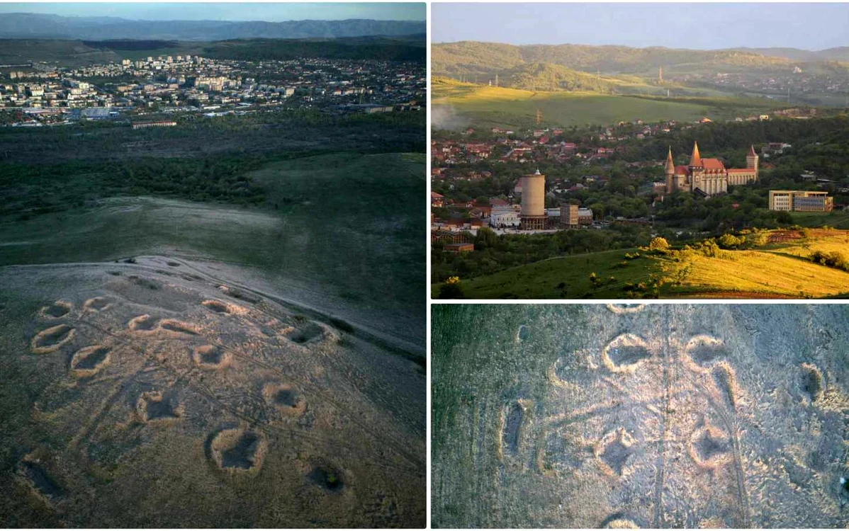 Craterele fostului divizion antiaerian. Foto: Lucian Ignat, Daniel Guță