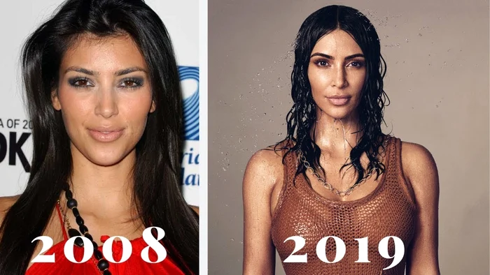 Cum arăta Kim Kardashian în tinerețe și cum arată acum