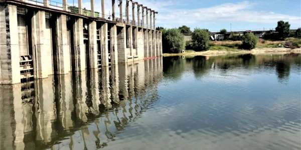 Debitele Dunării au scăzut FOTO Apele Române