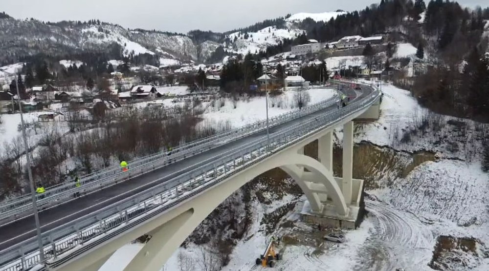 Cel mai lung pod arc din România a fost deschis circulației: „Este un proiect 100% românesc” VIDEO