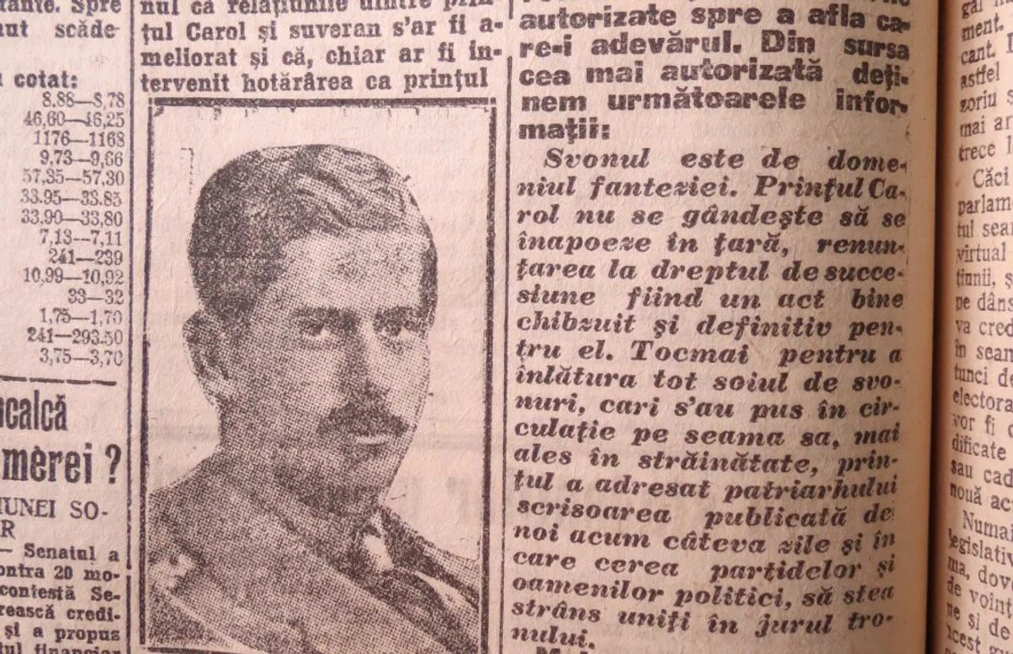 Ziua regalitatii Adevărul din 26 februarie 1926 Decizia principelui Carol pare a fi de nestrămutat