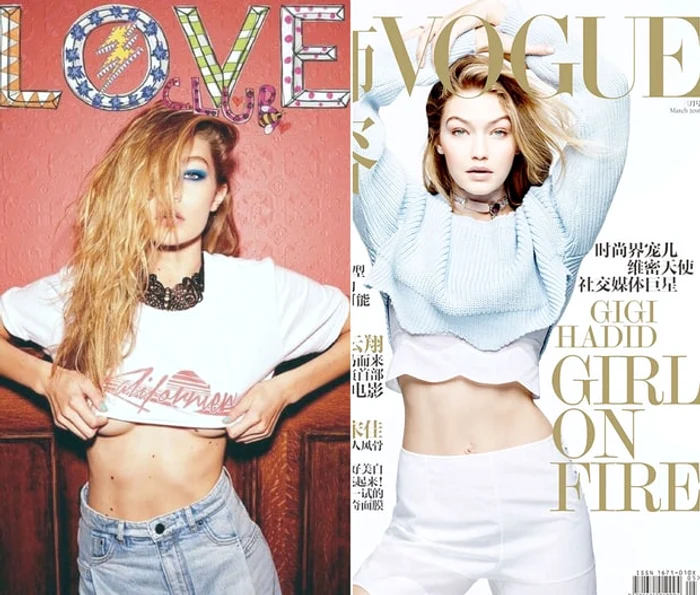 Gigi Hadid s-a trezit cu un picior secționat și editat.foto: Arhiva personală