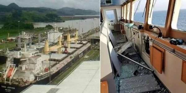 Nava turca lovita in Marea Neagra FOTO NTV