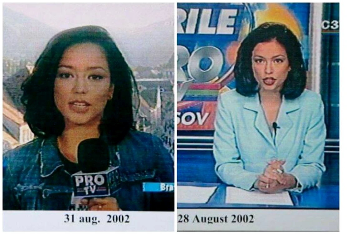 2002 - Olivia Steer era corespondent al Ştirilor PRO TV