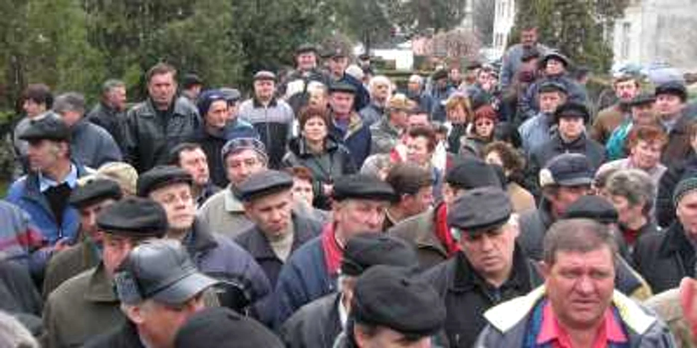 Protest la Aiud