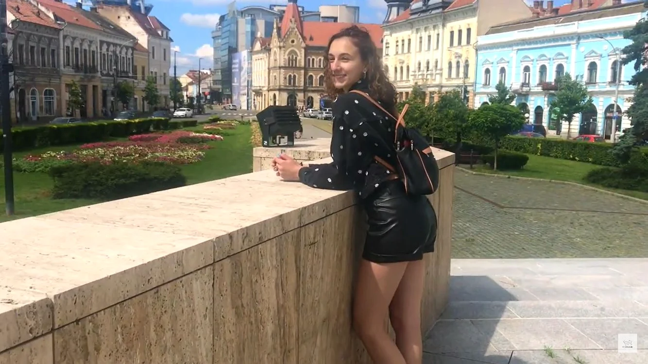 Orsi în Piața Mihai Viteazul din Cluj. FOTO Captură video