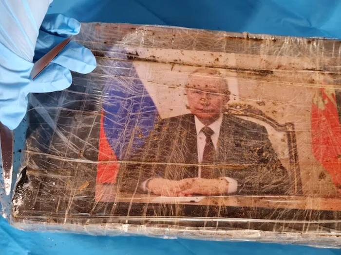 Pachete cu droguri cu imaginea lui Putin/FOTO: NSW Police