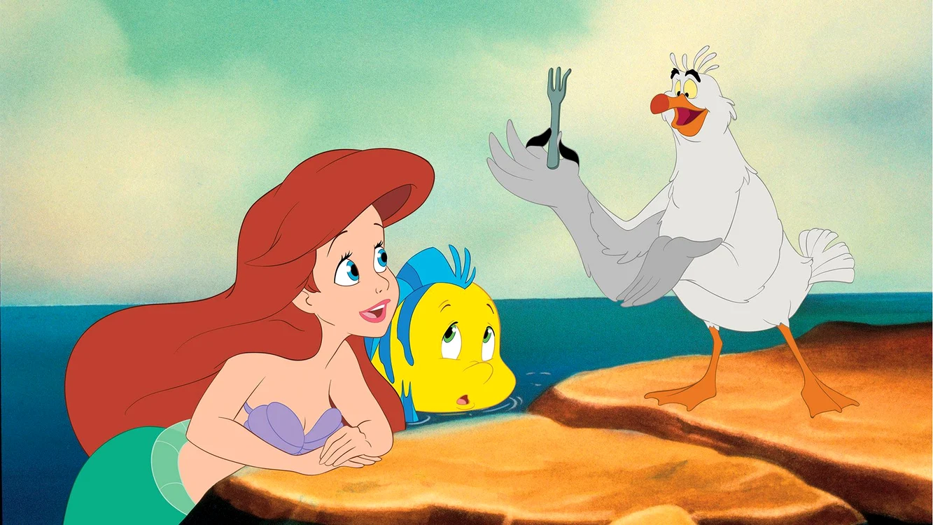 Scena din desenul animat Mica Sirena, 1989