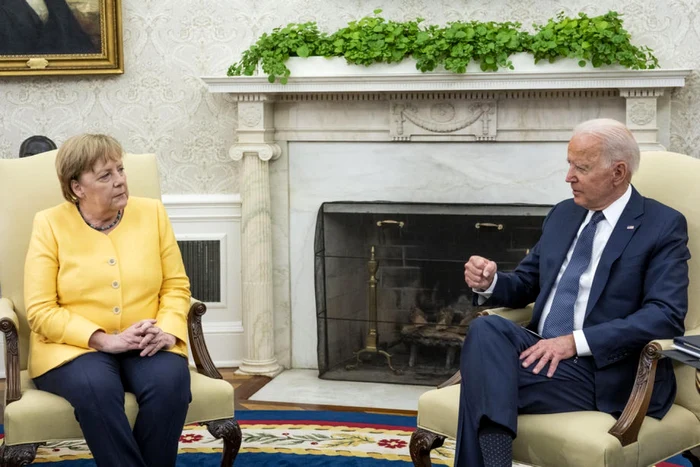 Angela Merkel, primită la Casa Albă de către Joe Biden FOTO EPA-EFE