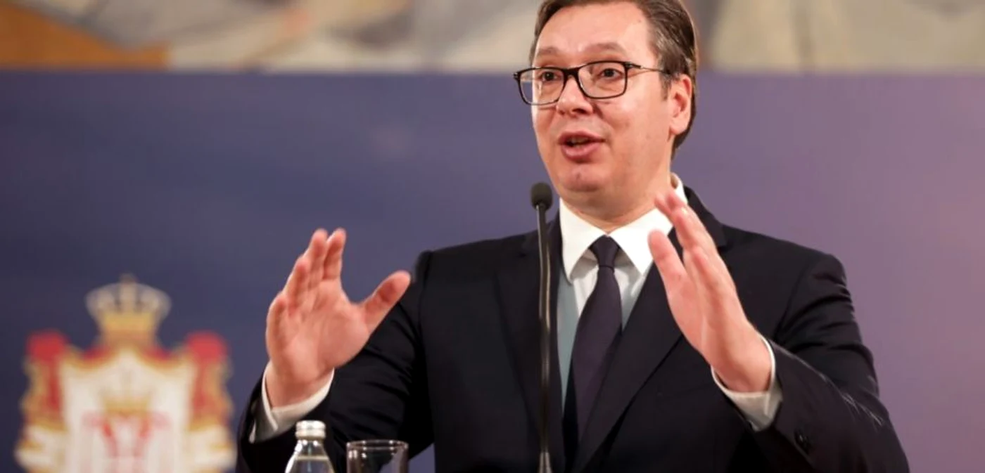 Preşedintele sârb Aleksandar Vucici FOTO EPA-EFE