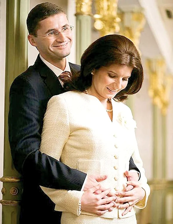 Monica Iacob-Ridzi și soțul ei, Tiberiu Iacob-Ridzi, primarul din Petroșani