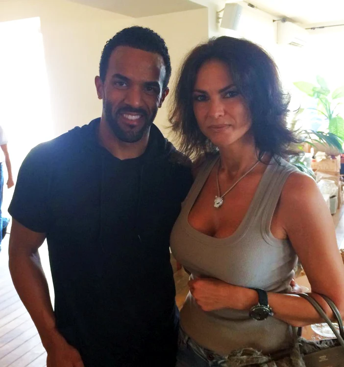 
    Ramona Badescu şi Craig David, în BakuFoto: arhiva personală  