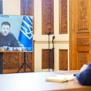 Nicușor Dan, videoconferință cu Zelenski - FOTO presidency.ro