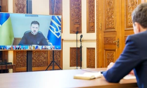 Nicușor Dan, videoconferință cu Zelenski - FOTO presidency.ro
