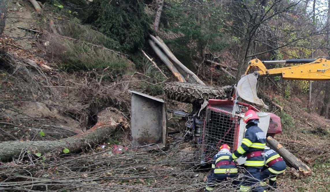 Un accident similar a avut loc, în urmă cu câteva luni, în Argeș. FOTO ISU Argeș