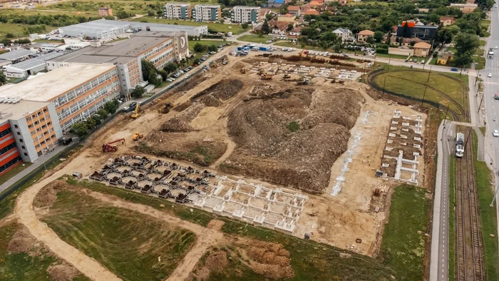 Lucrări la stadionul din Timișoara FOTO PMT