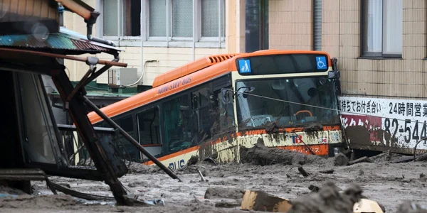 Alunecare de teren Atami Japonia - 4 iul 2021 / FOTO EPA - EFE