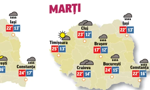 În următoarele două zile temperaturile vor fi în creștere și precipitații se vor semnala doar izolat jpeg