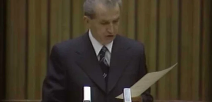 Nicolae Ceausescu FOTO Captura Video / TVR