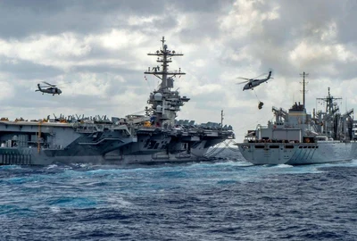 portavion american in golf