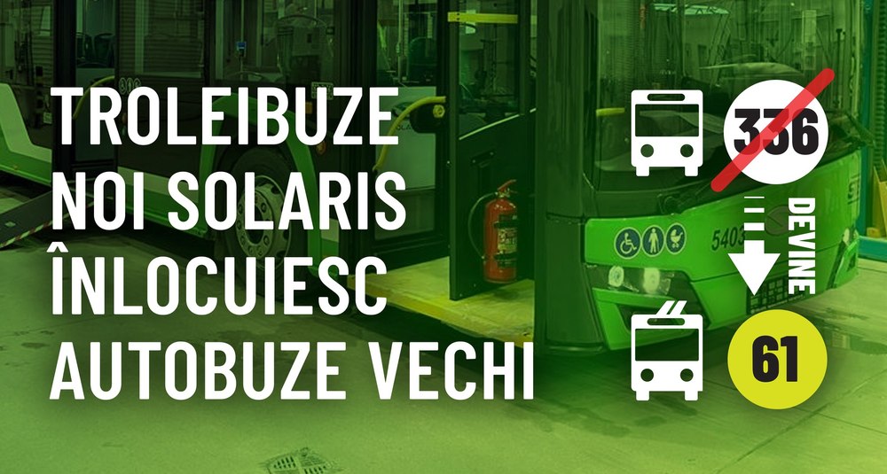 Se desființează o importantă linie STB: 336 dispare. Anunțul primarului Capitalei despre noile troleibuze Solaris