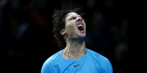 Rafael Nadal se bucură la sfârşitul meciului ATP world Tours Final din Londra foto reuters