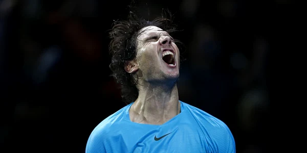 Rafael Nadal se bucură la sfârşitul meciului ATP world Tours Final din Londra foto reuters