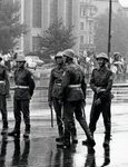 Cordon al Poliţiei în Piaţa Universităţii (iunie 1990) mineriada