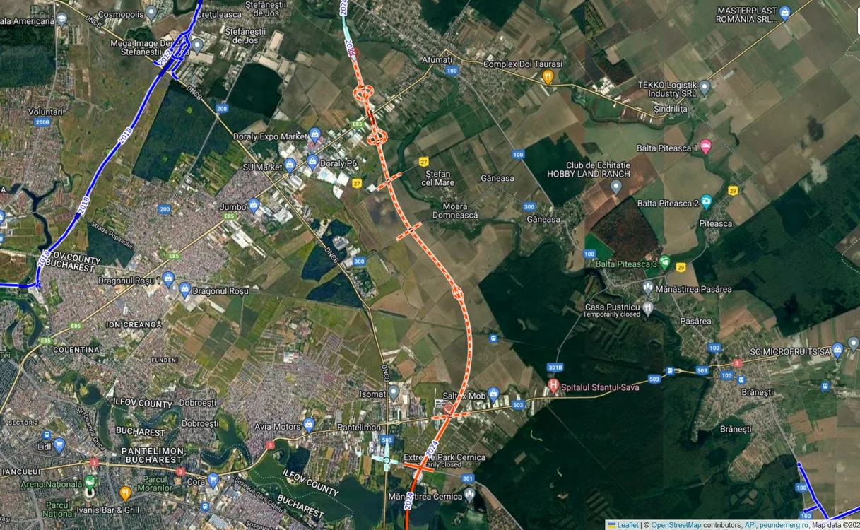 Autostrada de Centură Bucureşti Nord, Foto: Facebook API