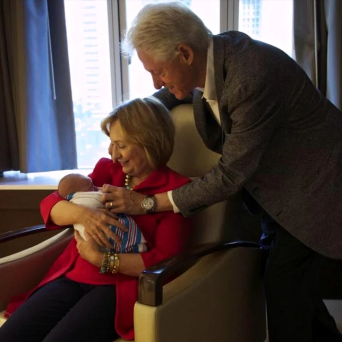 1 bill clinton hillary clinton bunici a treia oara chelsea clinton a nascut jpg jpeg