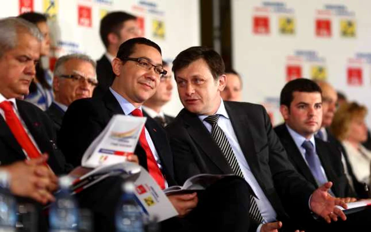 Victor Ponta şi Crin Antonescu au negociat la sânge lista Guvernului USL FOTO Mediafax