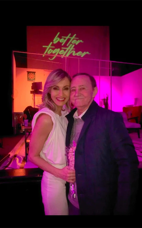 Actrița alături de tatăl ei / foto: Social media