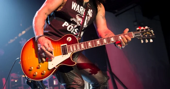 Slash concertează pentru a doua oară în România, duminică, 28 iunie, la Arenele Romane din Bucureşti FOTO Getty Images