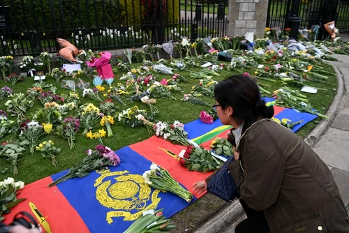 Omagii aduse Prinţului Philip. FOTO EPA-EFE