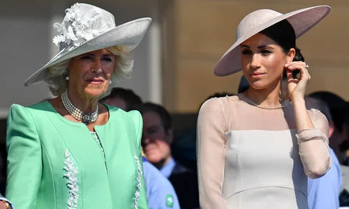 Regina Camilla și Meghan Markle în 2018, Getty (1) jpg