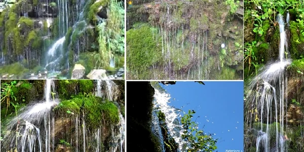 Cascada Verde - Borogeana de pe Cheile Latoriţei - Vâlcea Foto colaj